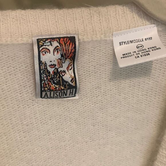 Fuzzy Winter White Sweater - Picture 4 of 8